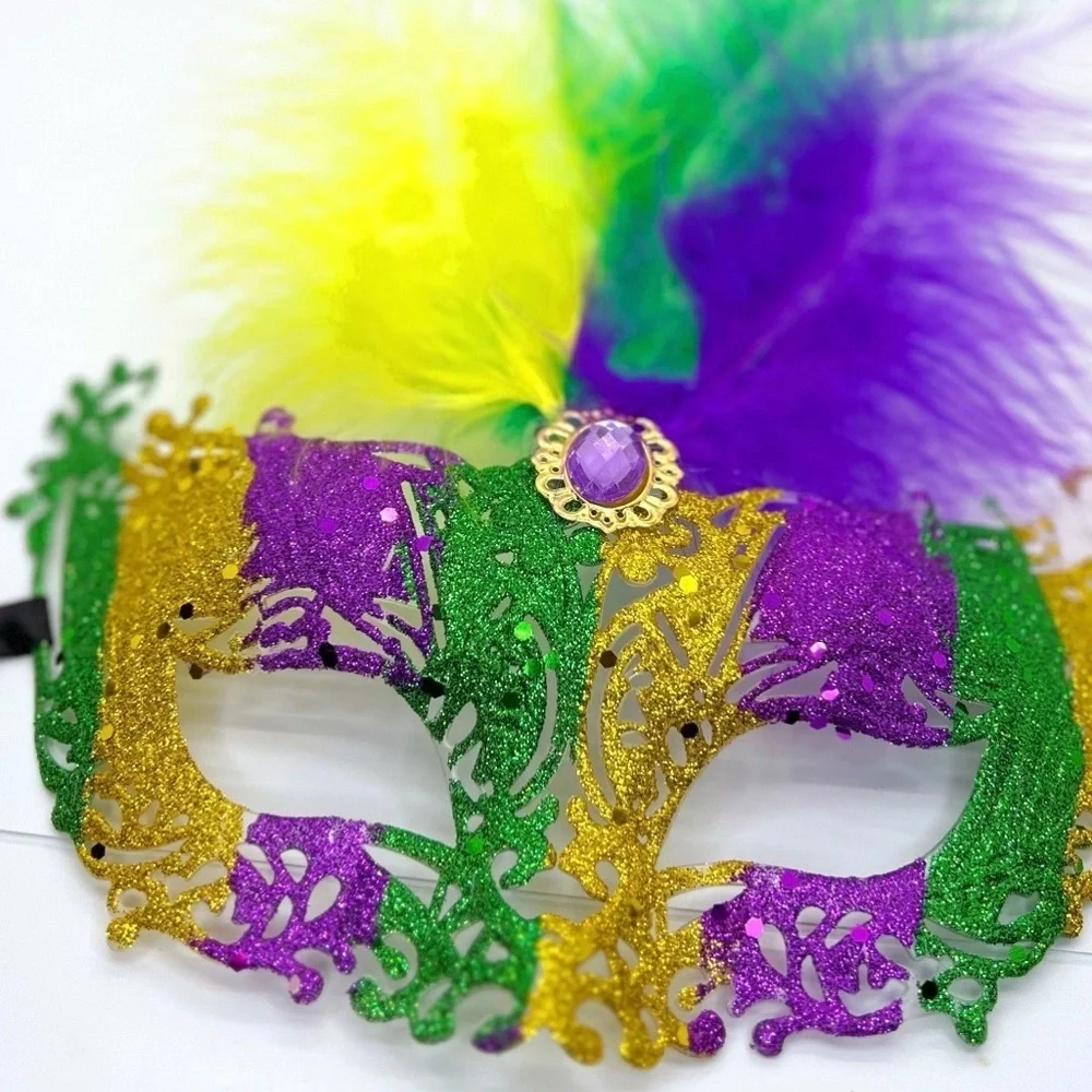 Sparkle & Shine: New Mardi Gras Masquerade Mask for Unforgettable Celebrations!